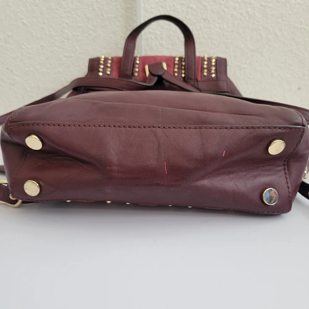 MICHAEL KORS WHITNEY LEATHER BACKPACK.